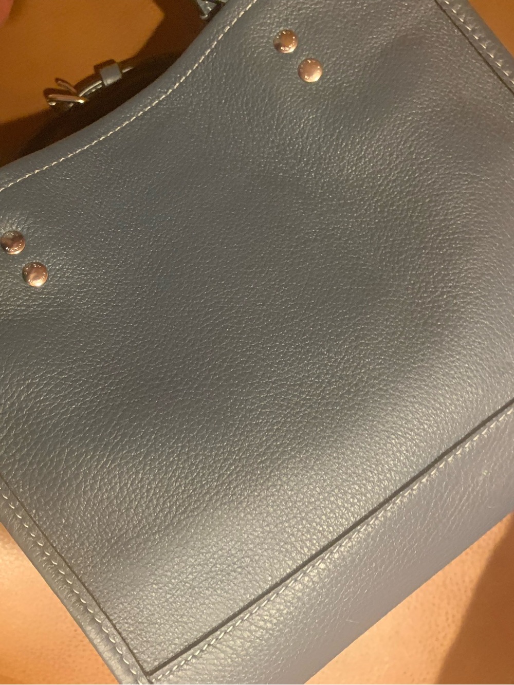 NWOT COACH DEMPSEY 22 TOTE SUBTLE BLUE/cadet blue hangtag & xbody STRAP C0971 - Picture 5 of 11